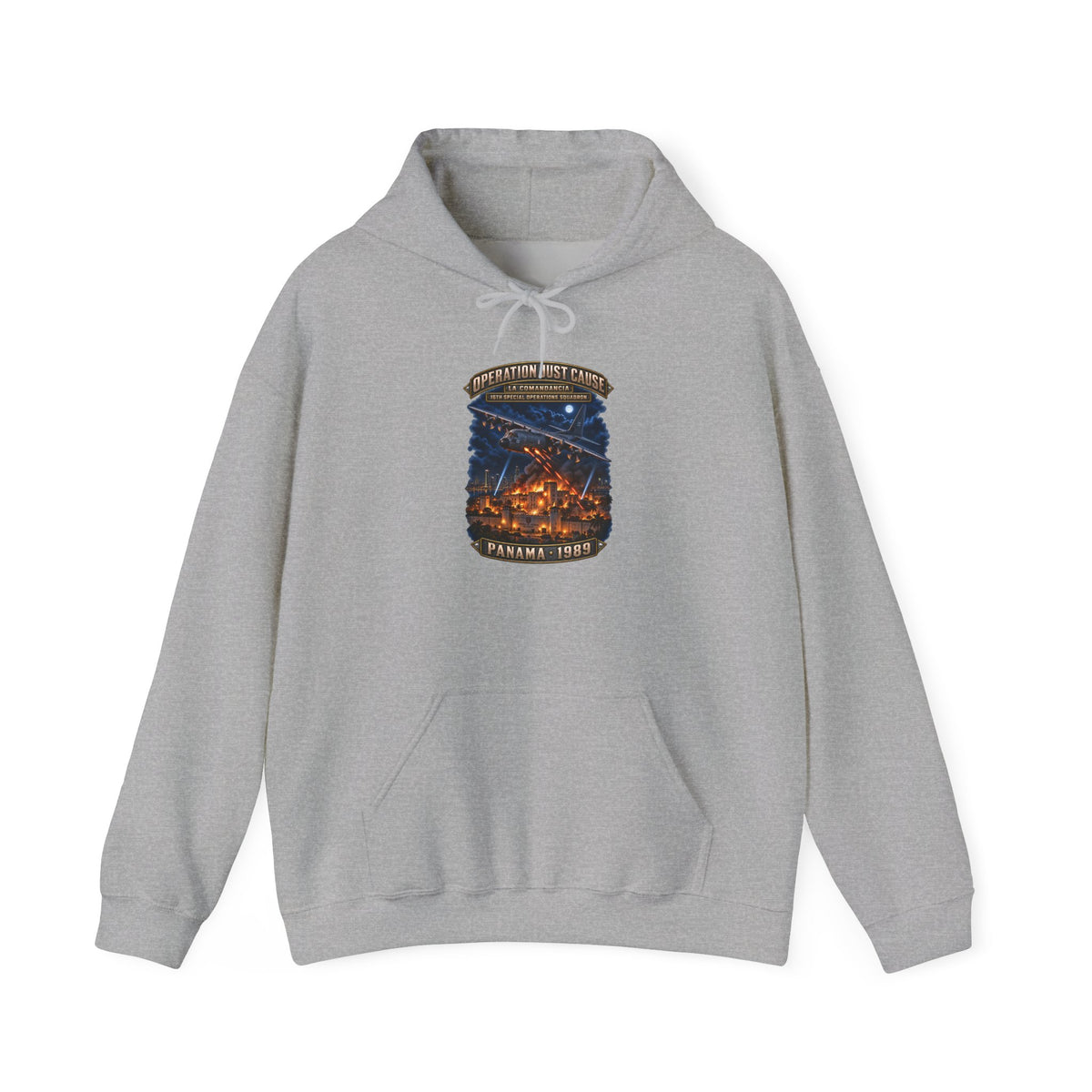 Unisex Heavy Blend Hooded Sweatshirt - SOF - 16th SOS - Panama Invasion 1989 - La Comandancia - 3D - Enhanced