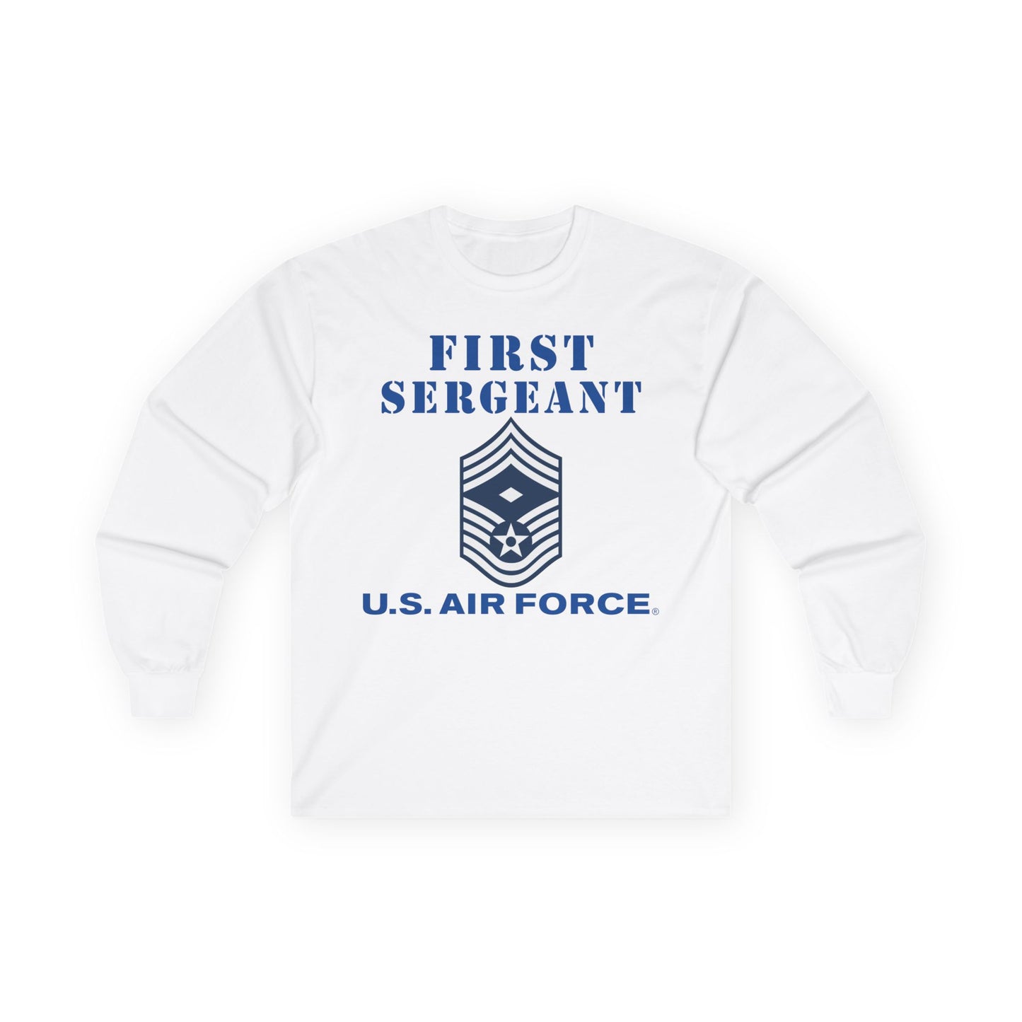 Unisex Ultra Cotton Long Sleeve Tee - USAF - First Sergeant (E9b) - 2020 - US Air Force w Text X 300