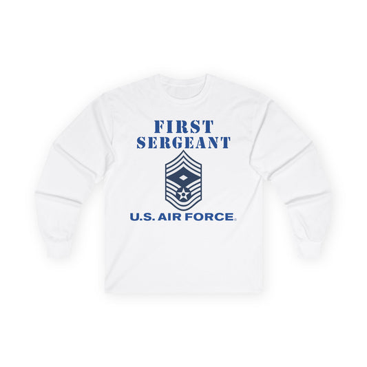 Unisex Ultra Cotton Long Sleeve Tee - USAF - First Sergeant (E9b) - 2020 - US Air Force w Text X 300
