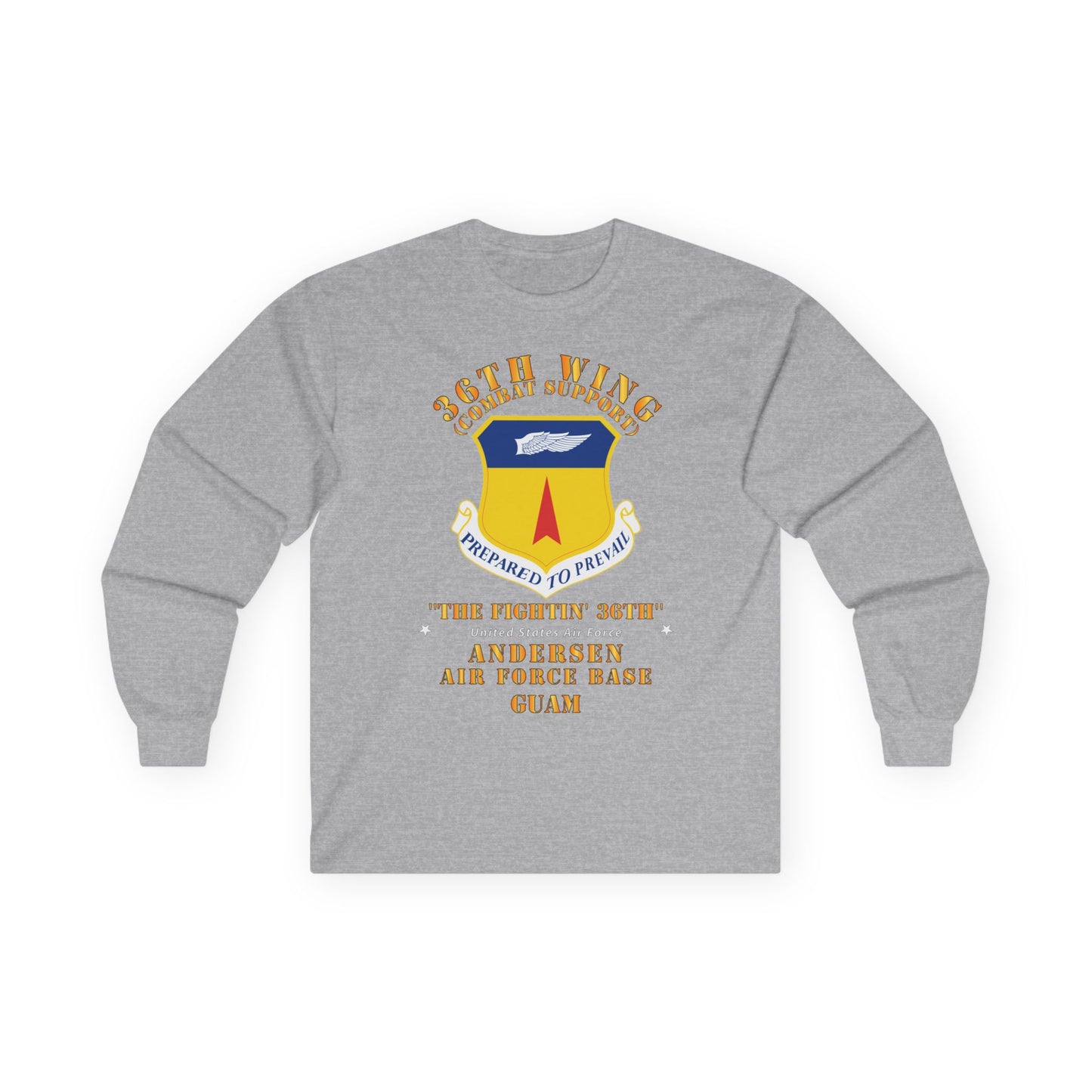 Unisex Ultra Cotton Long Sleeve Tee - USAF - 36th Wing - Anderson AFB - Guam