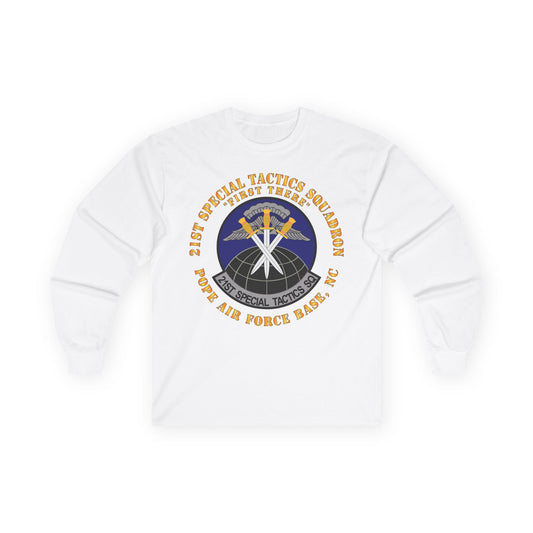 Unisex Ultra Cotton Long Sleeve Tee - USAF - 21st Special Tactics Squadron - First There - Pope AFB, NC