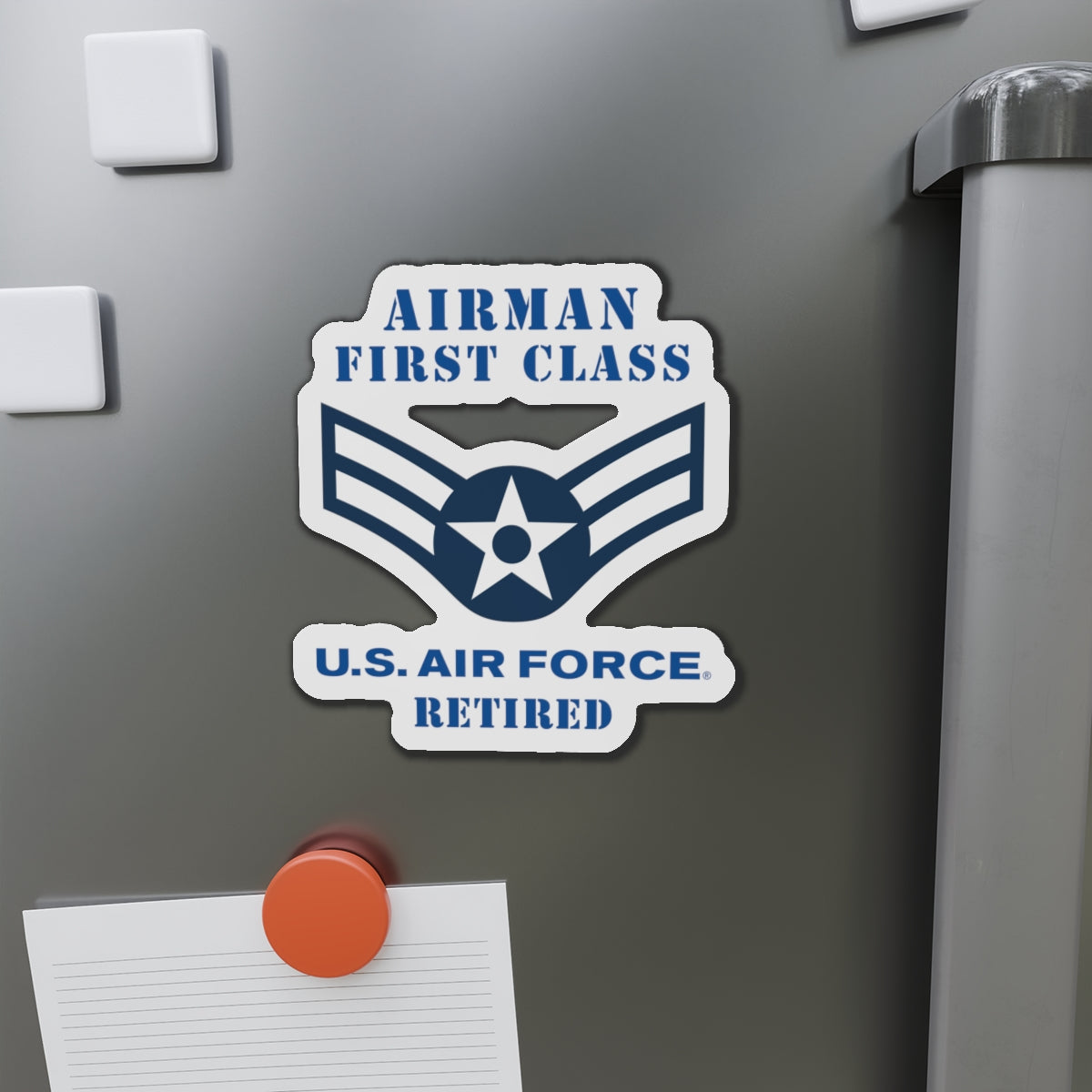 Die-Cut Magnet - USAF - Airman - First Class (E3) - 2020 - Retired