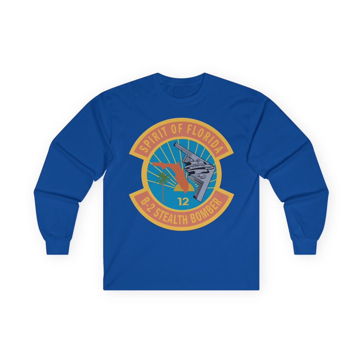 Unisex Ultra Cotton Long Sleeve Tee - USAF - B2 - Spirit of Florida - Stealth Bomber wo txt X 300