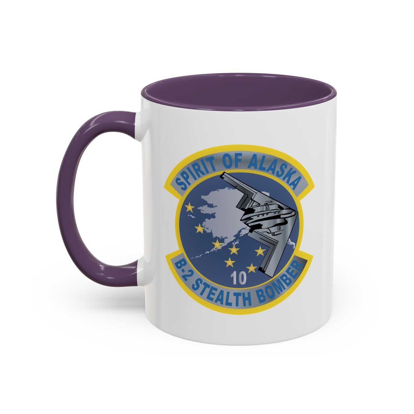 Accent Coffee Mug (11oz & 15oz) - USAF - B2 - Spirit of Alaska - Stealth Bomber wo txt X 300