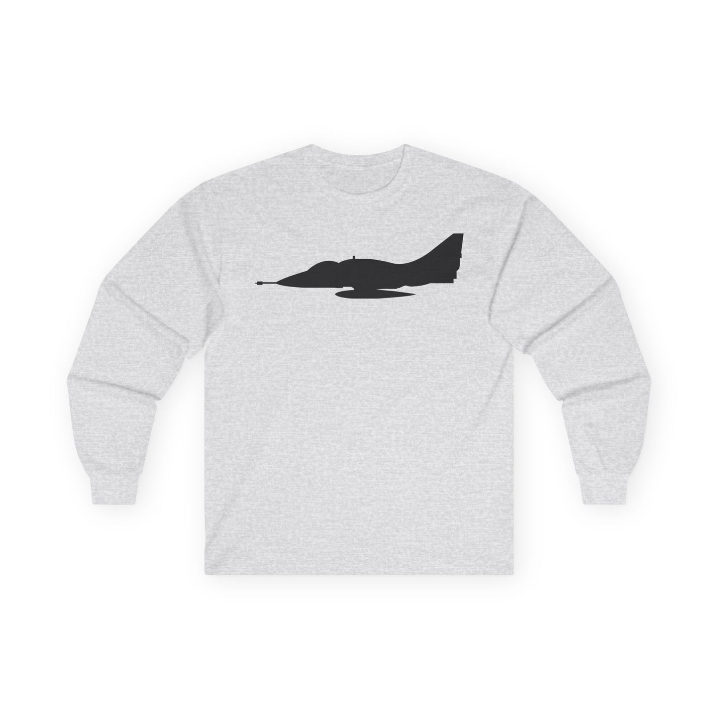 Unisex Ultra Cotton Long Sleeve Tee - Aircraft - A-4 SkyHawk - Silhouette X 300