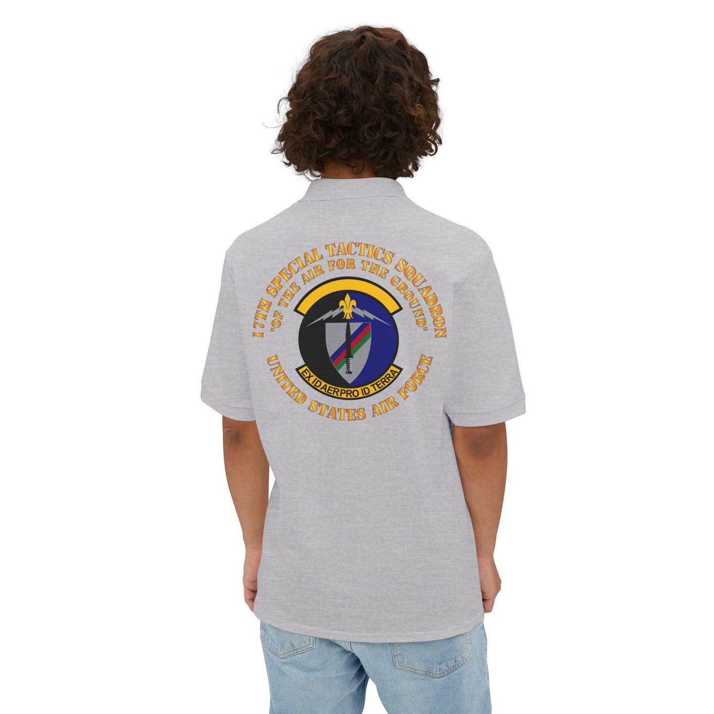 Men's Piqué Polo - USAF - 17th Special Tactics Squadron