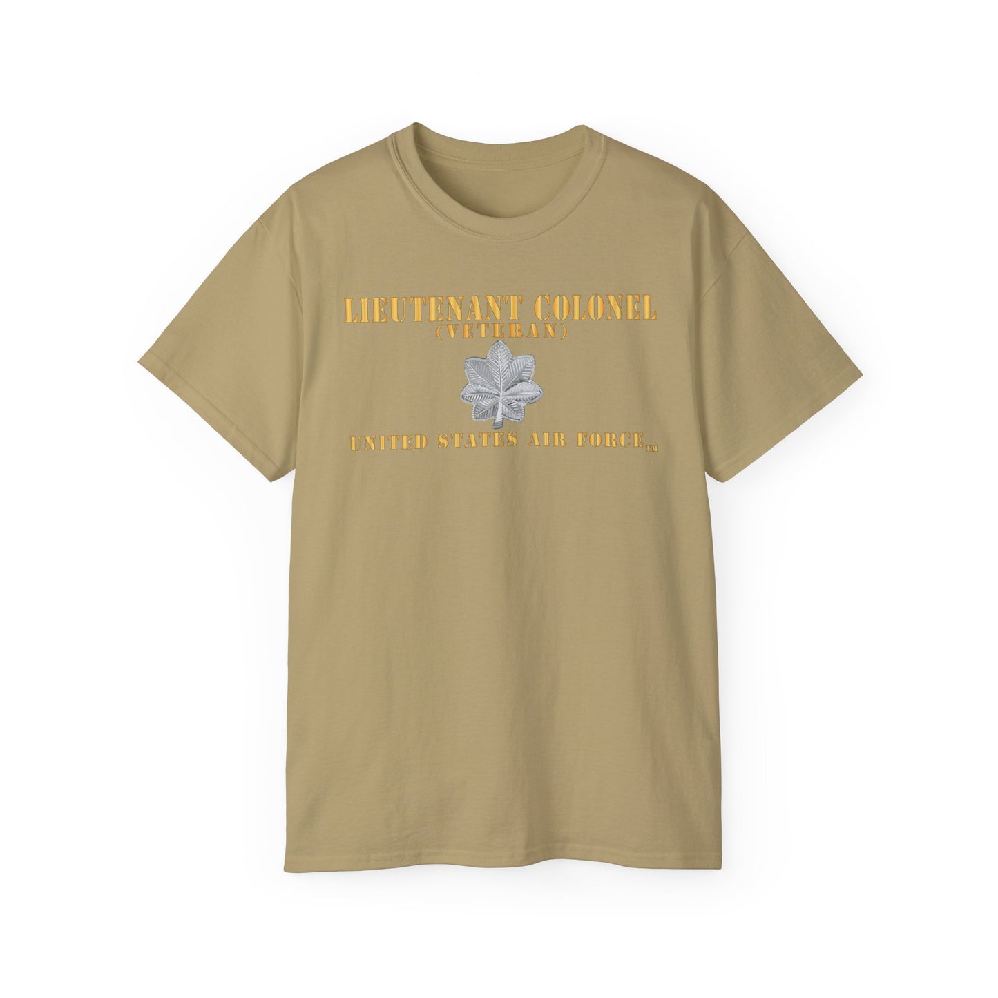 Unisex Ultra Cotton Tee - USAF - Lieutenant Colonel - LTC - Veteran - Flat - TM X 300