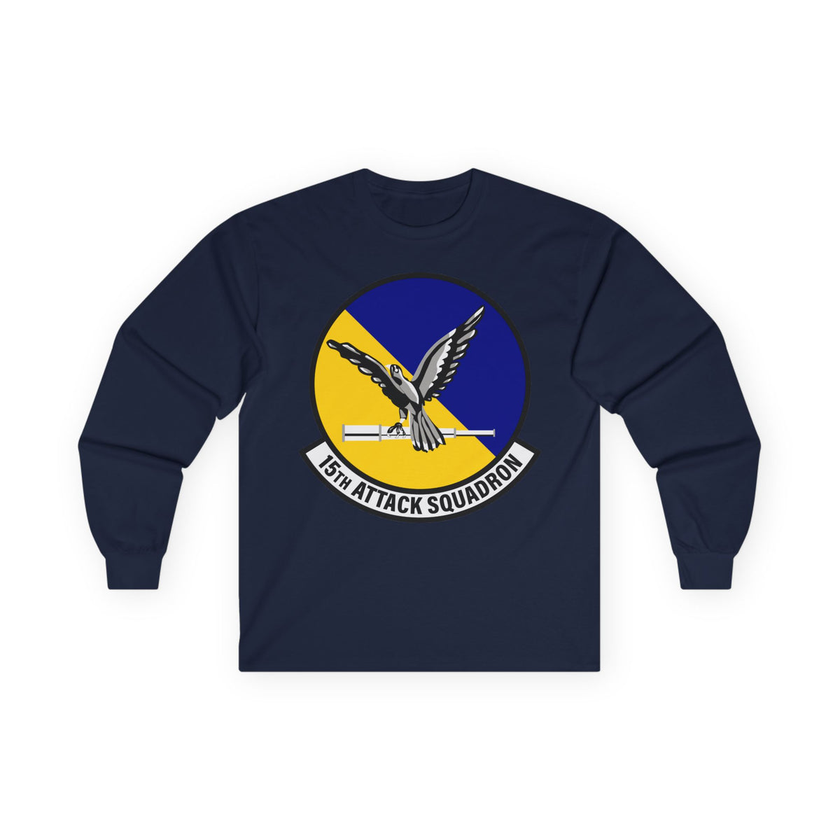Unisex Ultra Cotton Long Sleeve Tee - USAF - 15th Attack Squadron wo txt