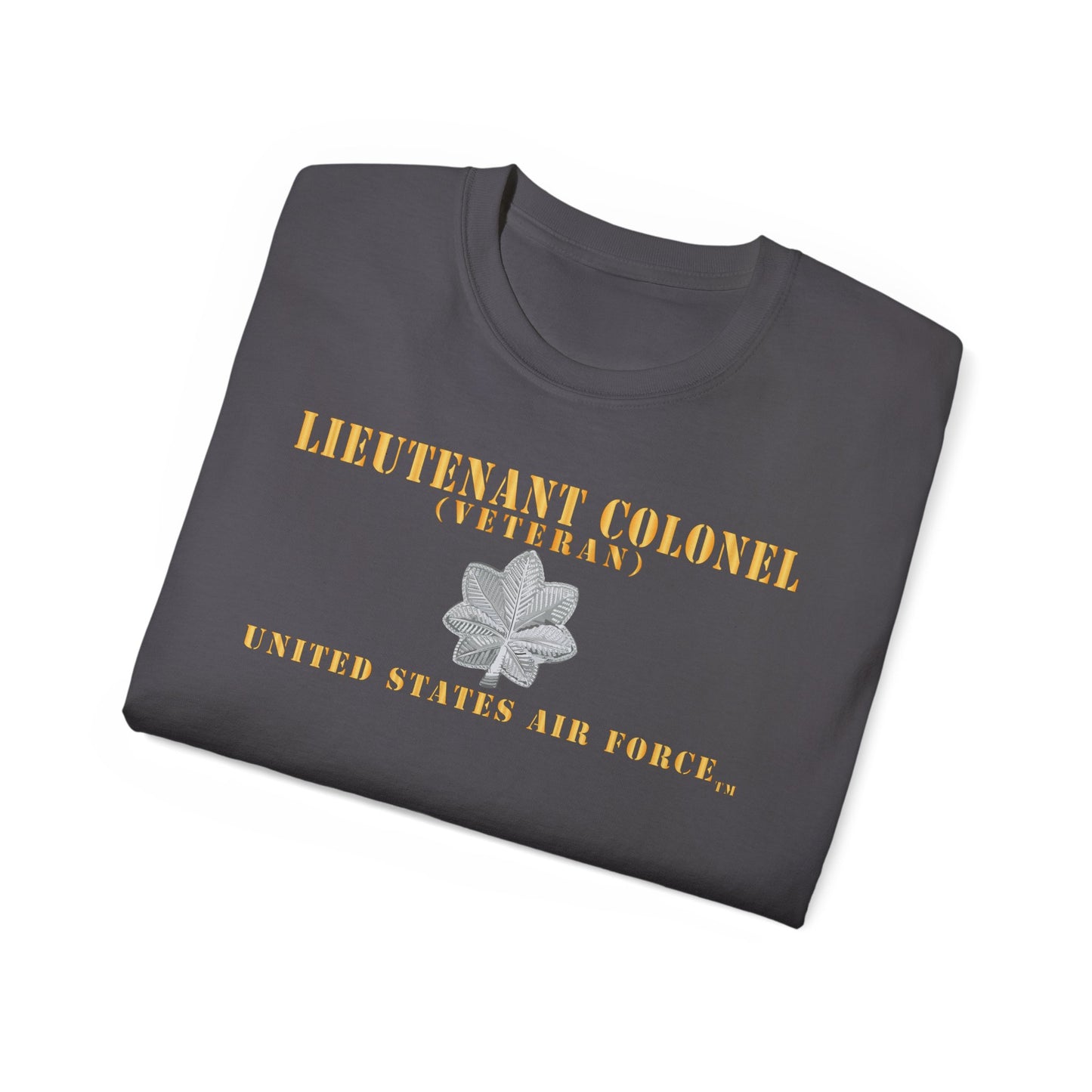Unisex Ultra Cotton Tee - USAF - Lieutenant Colonel - LTC - Veteran - Flat - TM X 300