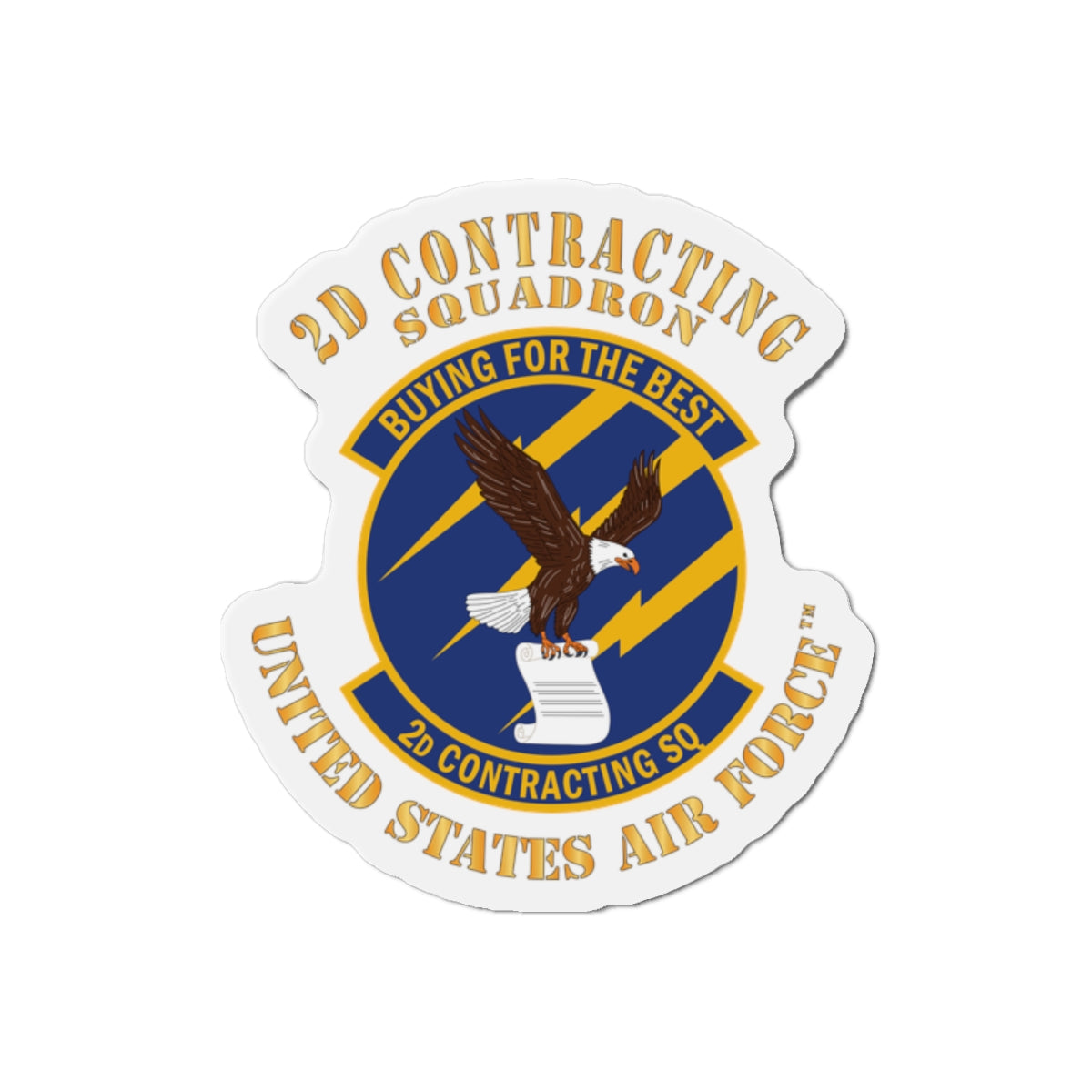 Die-Cut Magnet - USAF - 2d Contracting Squadron
