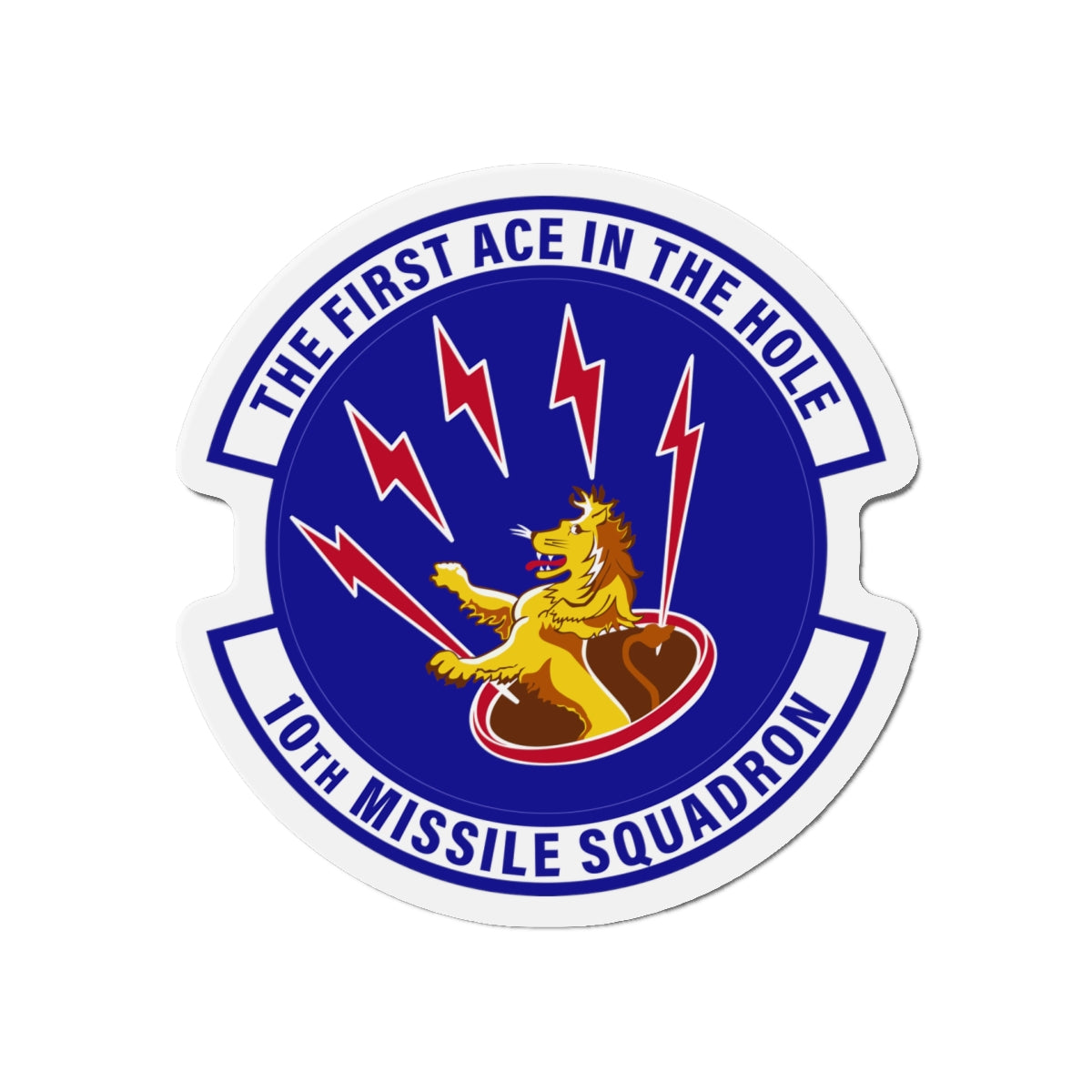Die-Cut Magnet - USAF - 10th Missile Squadron wo txt