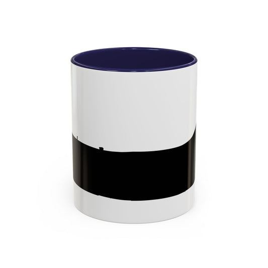 Accent Coffee Mug (11oz & 15oz) - Aircraft - Navy - A-7B Corsair II - Side - Silhouette X 300