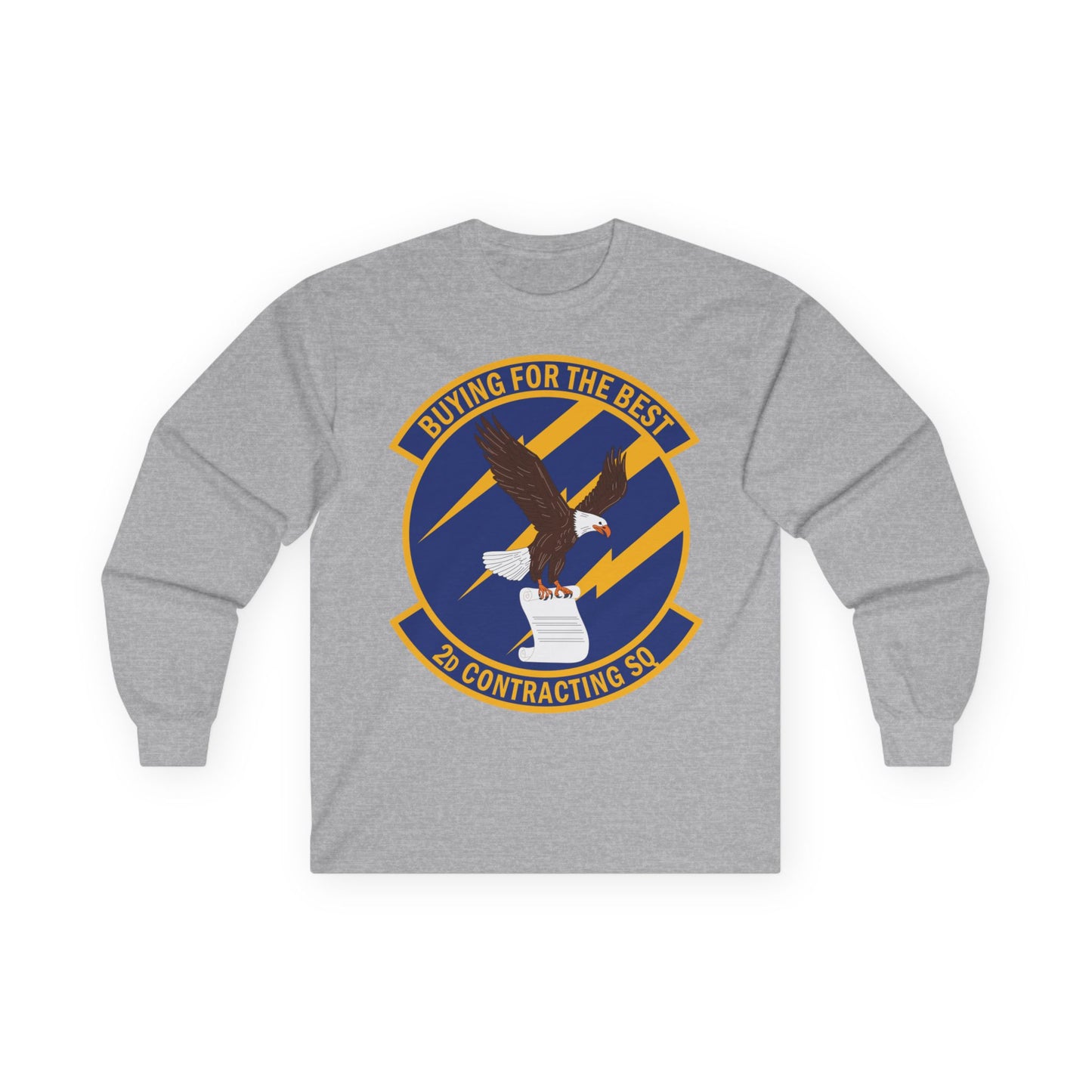 Unisex Ultra Cotton Long Sleeve Tee - USAF - 2d Contracting Squadron wo txt