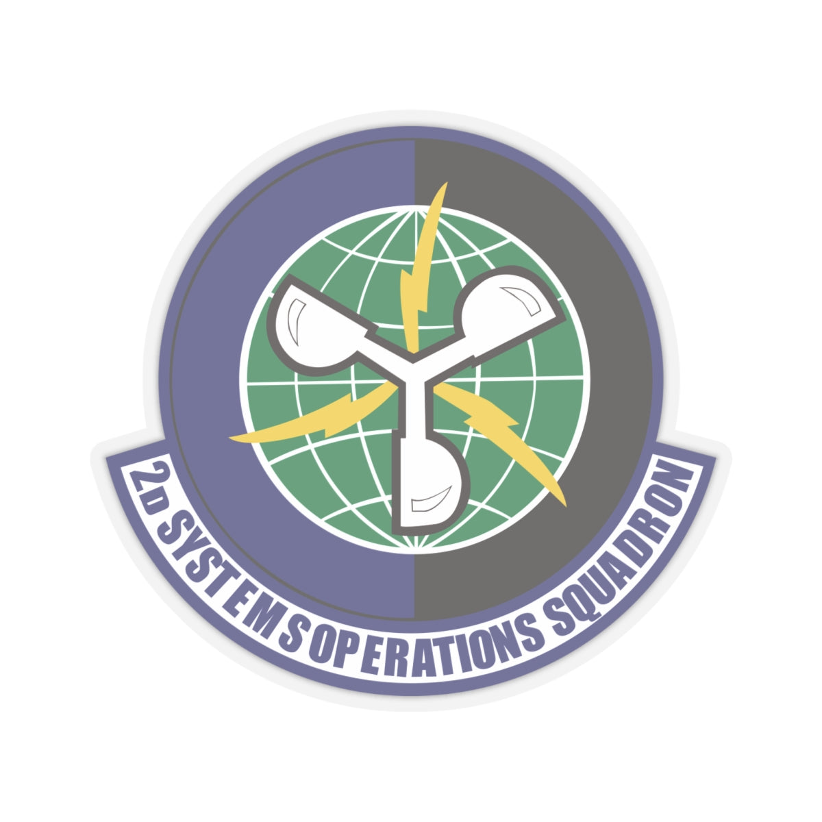 Kiss-Cut Stickers - USAF - 2d Systems Operations Squadron wo txt