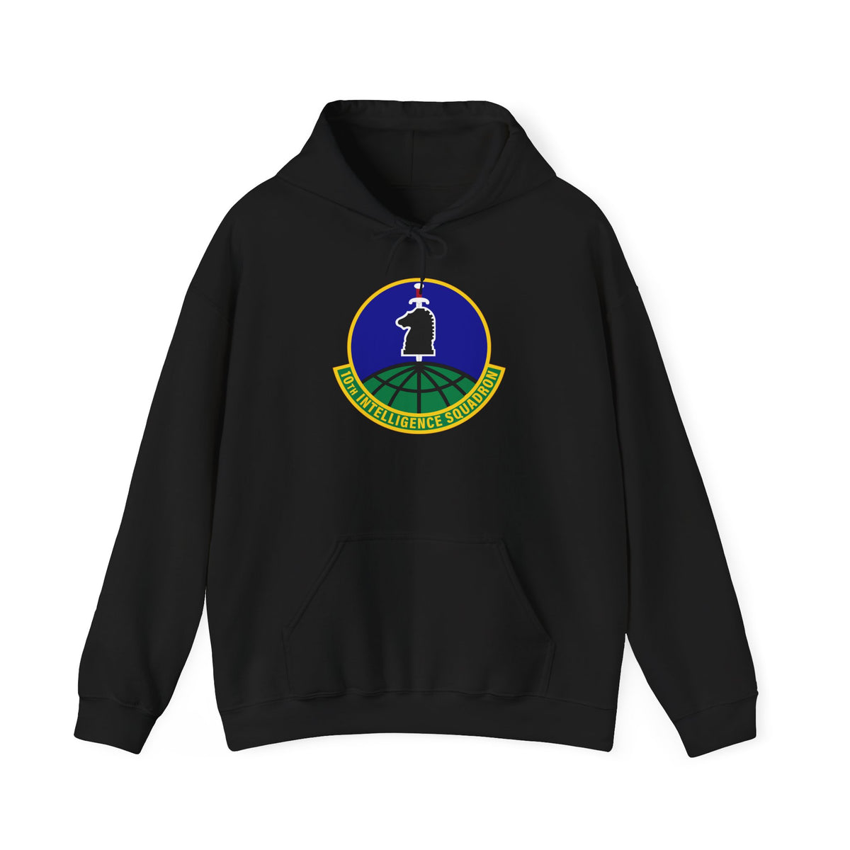 Unisex Heavy Blend Hooded Sweatshirt - USAF - 10th Intelligence Support Sq wo txt