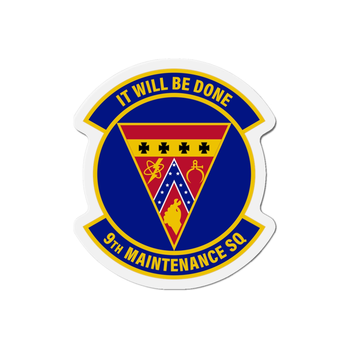 Die-Cut Magnet - USAF - 9th Maintenance Squadron wo txt X 300
