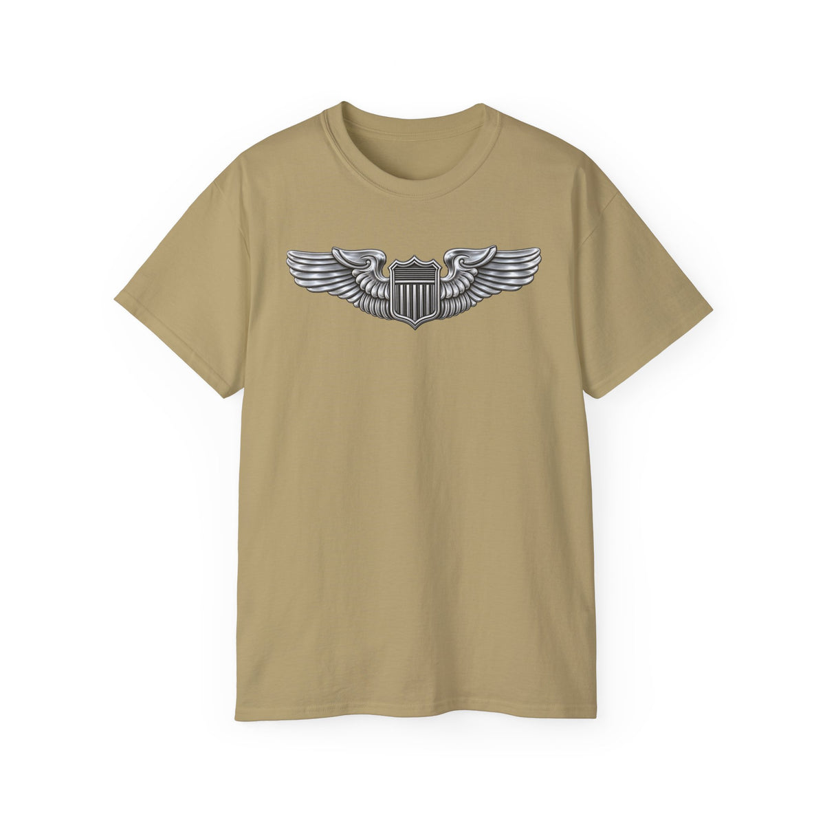 Unisex Ultra Cotton Tee - USAF - Basic Pilot Badge wo Txt - 3D - Enhanced