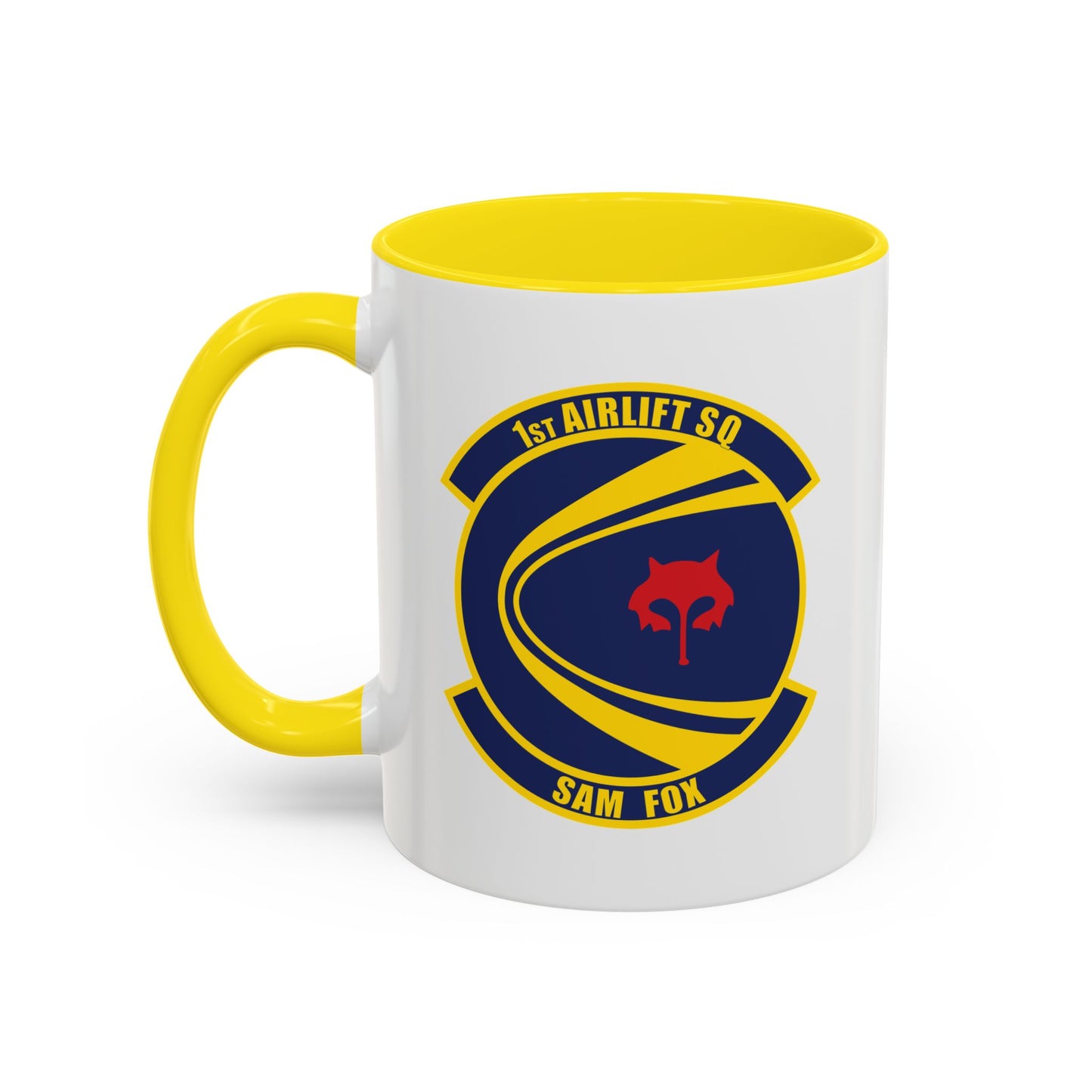 Accent Coffee Mug (11oz & 15oz) - USAF - 1st Airlift Squadron wo txt X 300