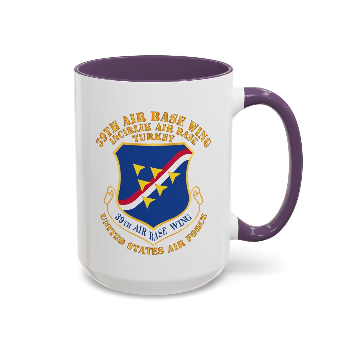 Accent Coffee Mug (11oz & 15oz) - USAF - 39th Airbase Wing - 3rd AF - Incirlik Air Base - Turkey