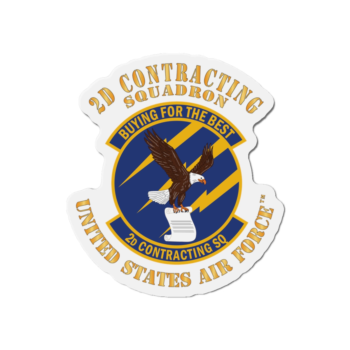 Die-Cut Magnet - USAF - 2d Contracting Squadron