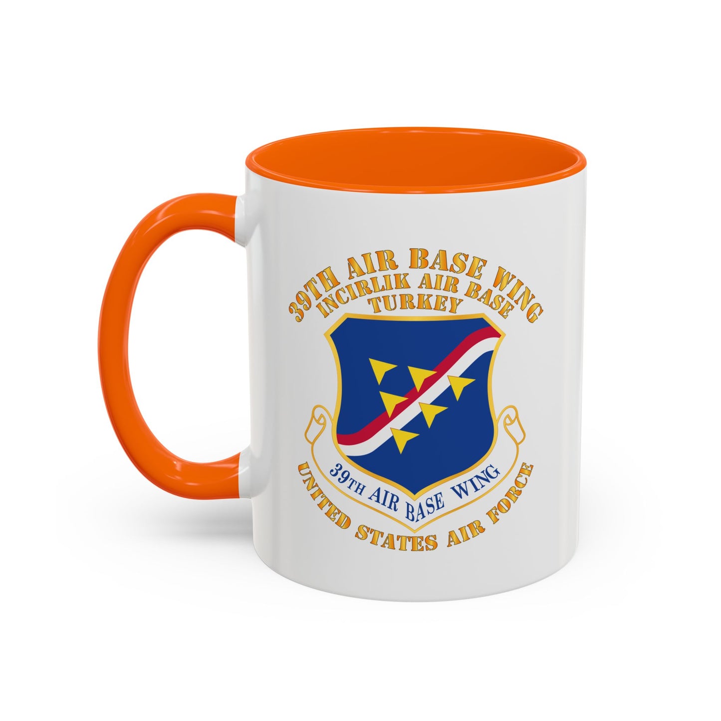 Accent Coffee Mug (11oz & 15oz) - USAF - 39th Airbase Wing - 3rd AF - Incirlik Air Base - Turkey