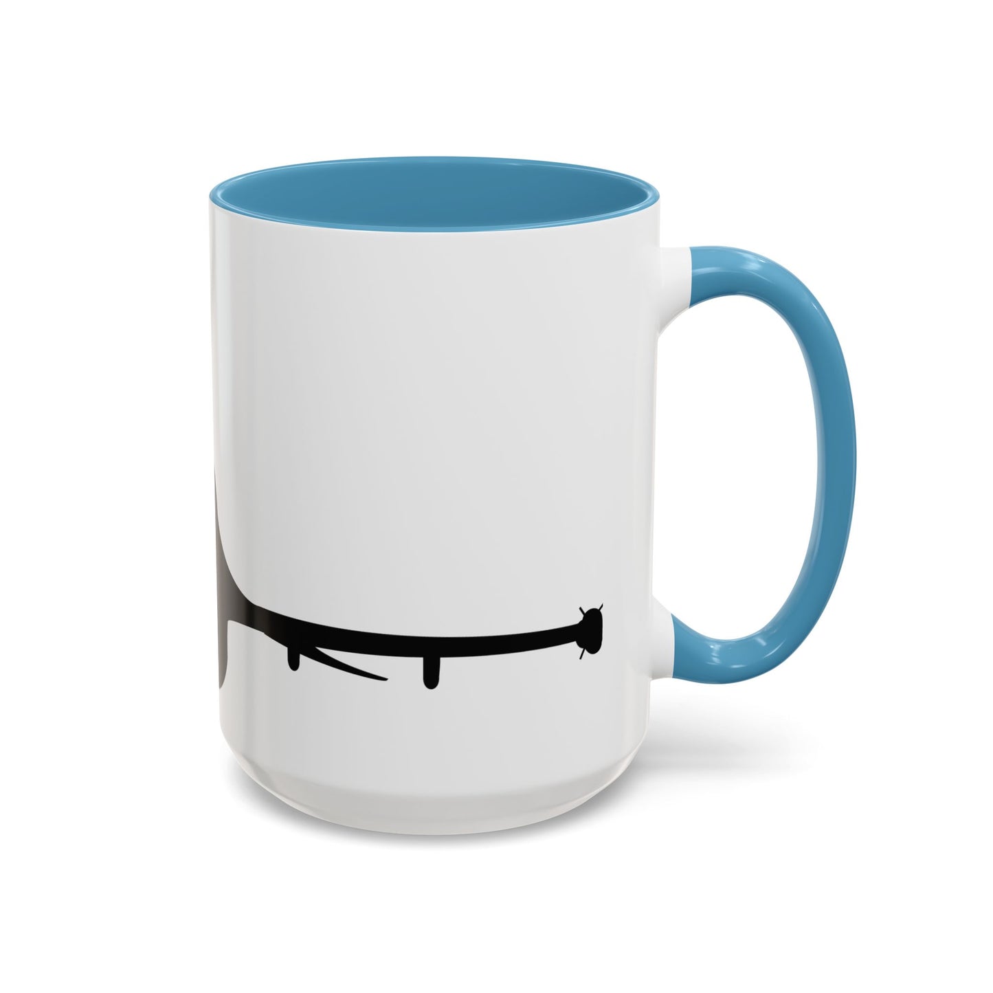 Accent Coffee Mug (11oz & 15oz) - Aircraft - F-16 - Front - Silhouette wo Txt X 300
