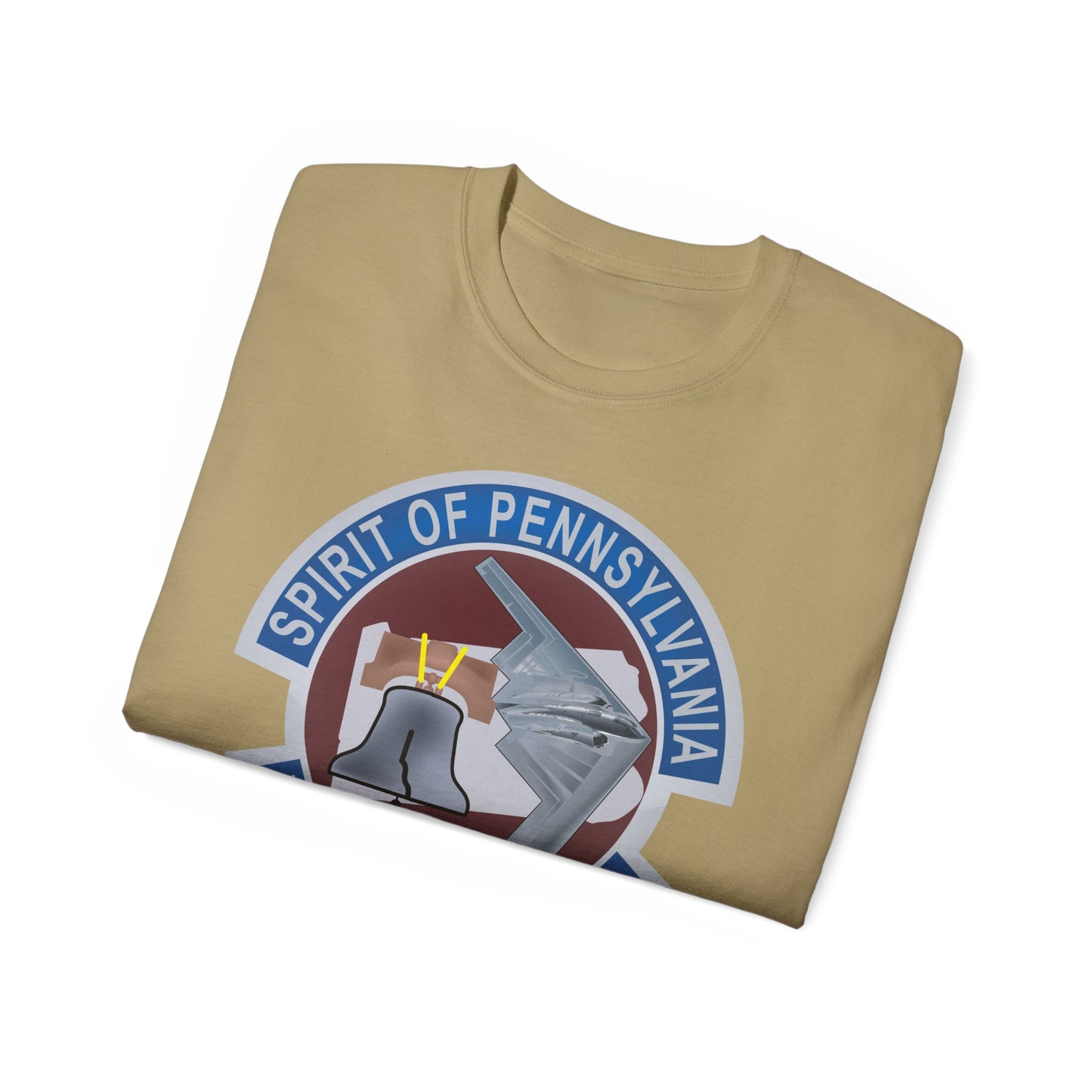 Unisex Ultra Cotton Tee - USAF - B2 - Spirit of Pennsylvania Stealth Bomber wo Txt X 300