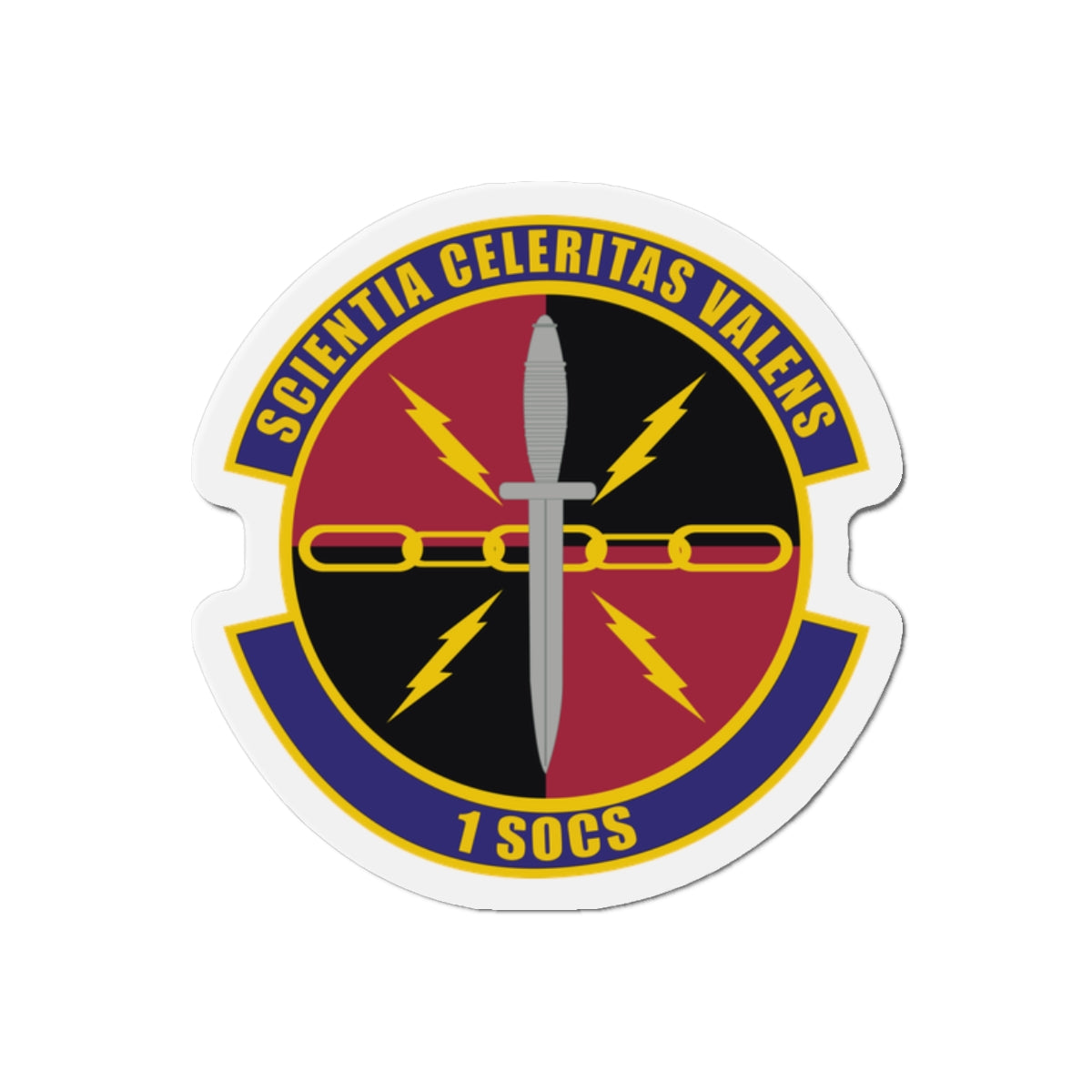 Die-Cut Magnet - USAF - 1st Special Operations Communication Squadron wo txt
