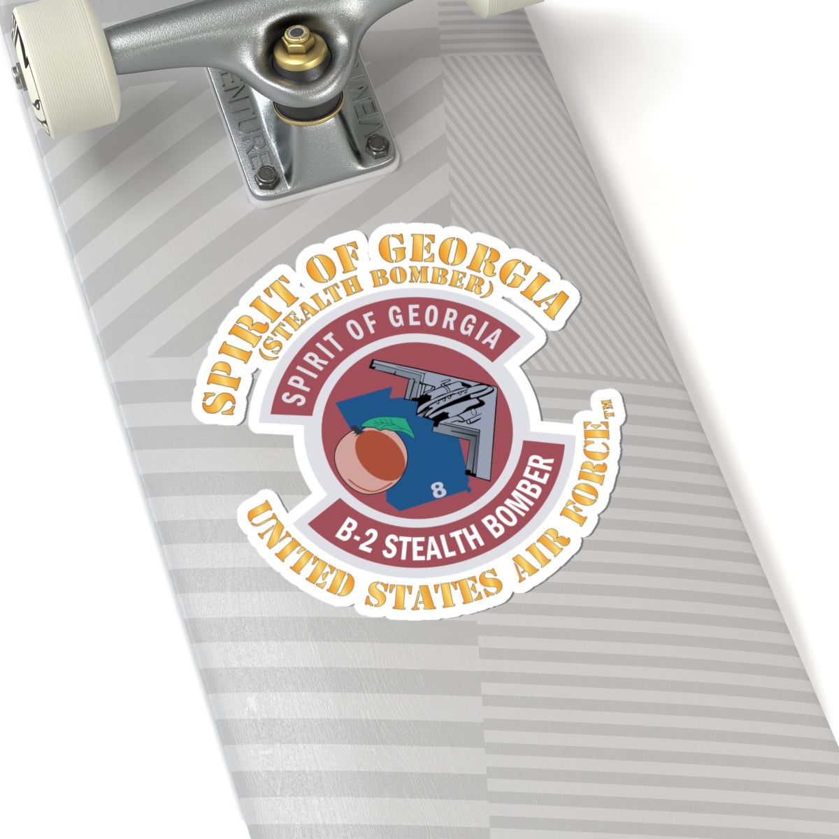 Kiss-Cut Stickers - USAF - B2 - Spirit of Georgia - Stealth Bomber X 300
