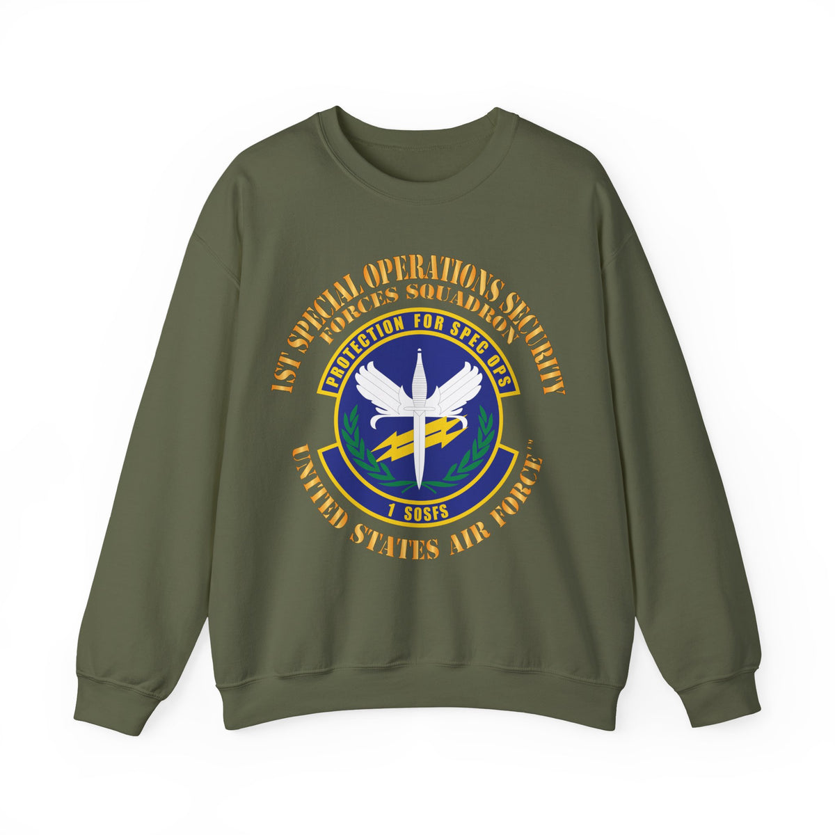 Crewneck Sweatshirt - USAF - 1st Special Operations Security Forces Squadron X 300