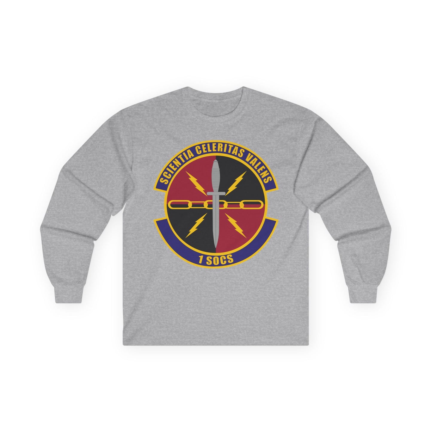 Unisex Ultra Cotton Long Sleeve Tee - USAF - 1st Special Operations Communication Squadron wo txt