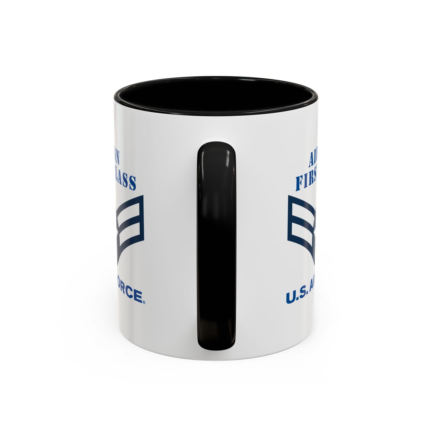 Accent Coffee Mug (11oz & 15oz) - USAF - Airman - First Class (E3) - 2020 - US Air Force w Text X 300