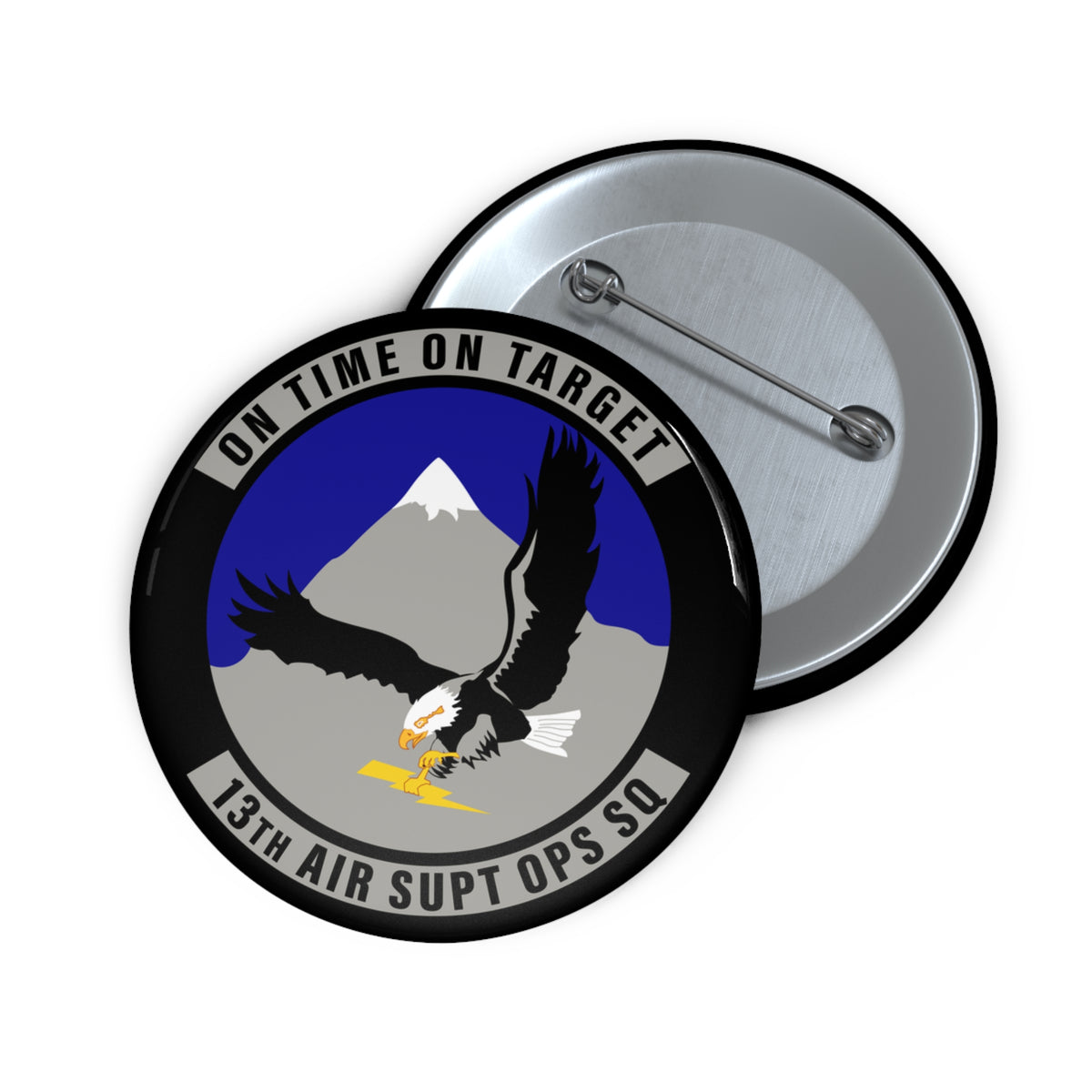 Custom Pin Button - USAF - 13th Air Support Operations Squadron wo txt