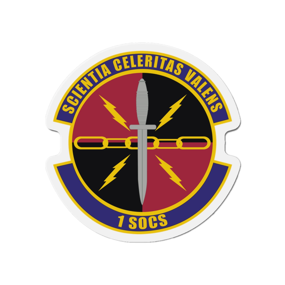 Die-Cut Magnet - USAF - 1st Special Operations Communication Squadron wo txt