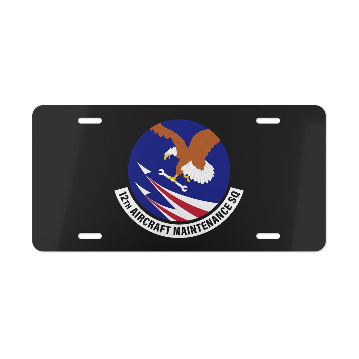 License Plate - USAF - 12th Aircraft Maintenance Squadron wo txt