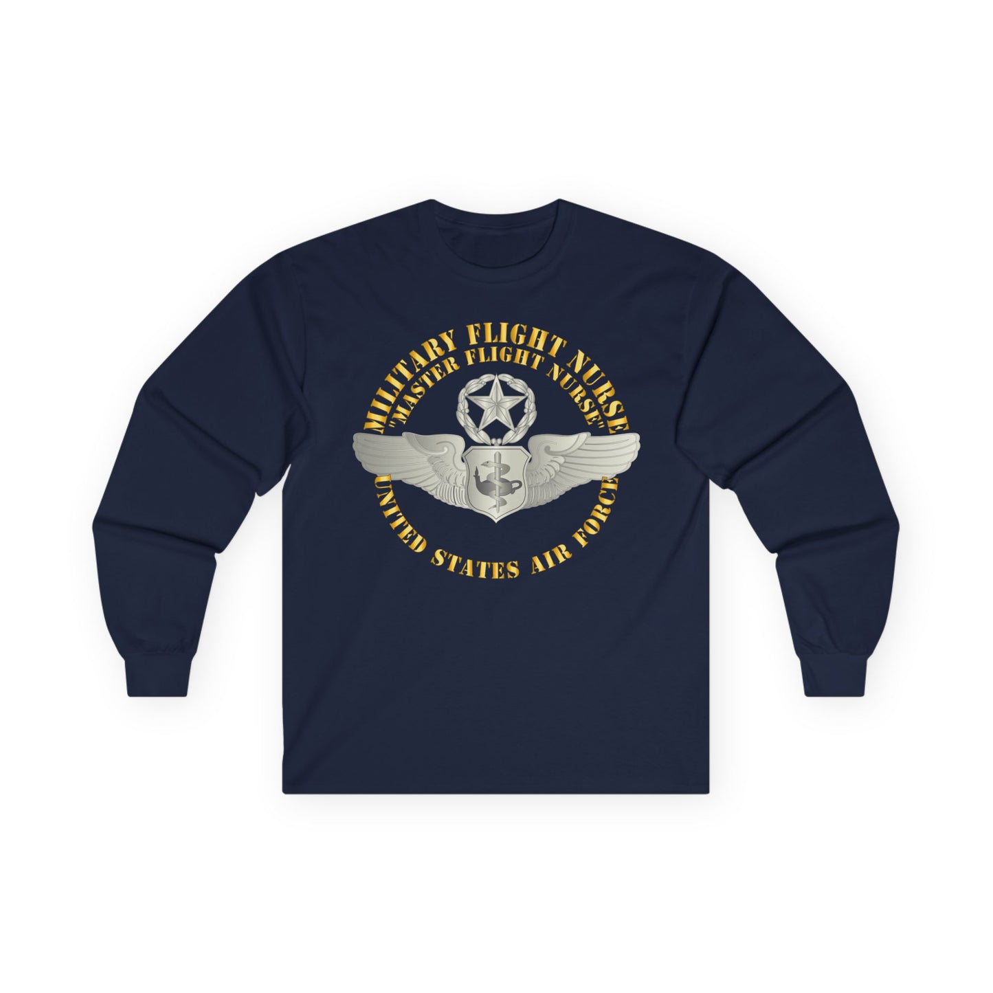 Unisex Ultra Cotton Long Sleeve Tee - USAF - Military Flight Nurse - Flight Nurse - Master