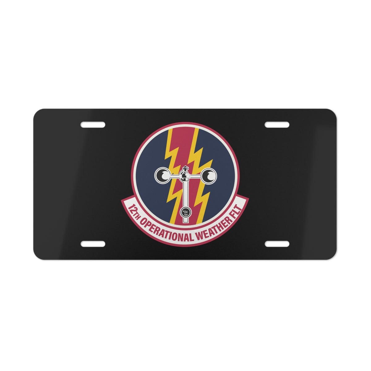 License Plate - USAF - 12th Operational Weather Flight wo txt