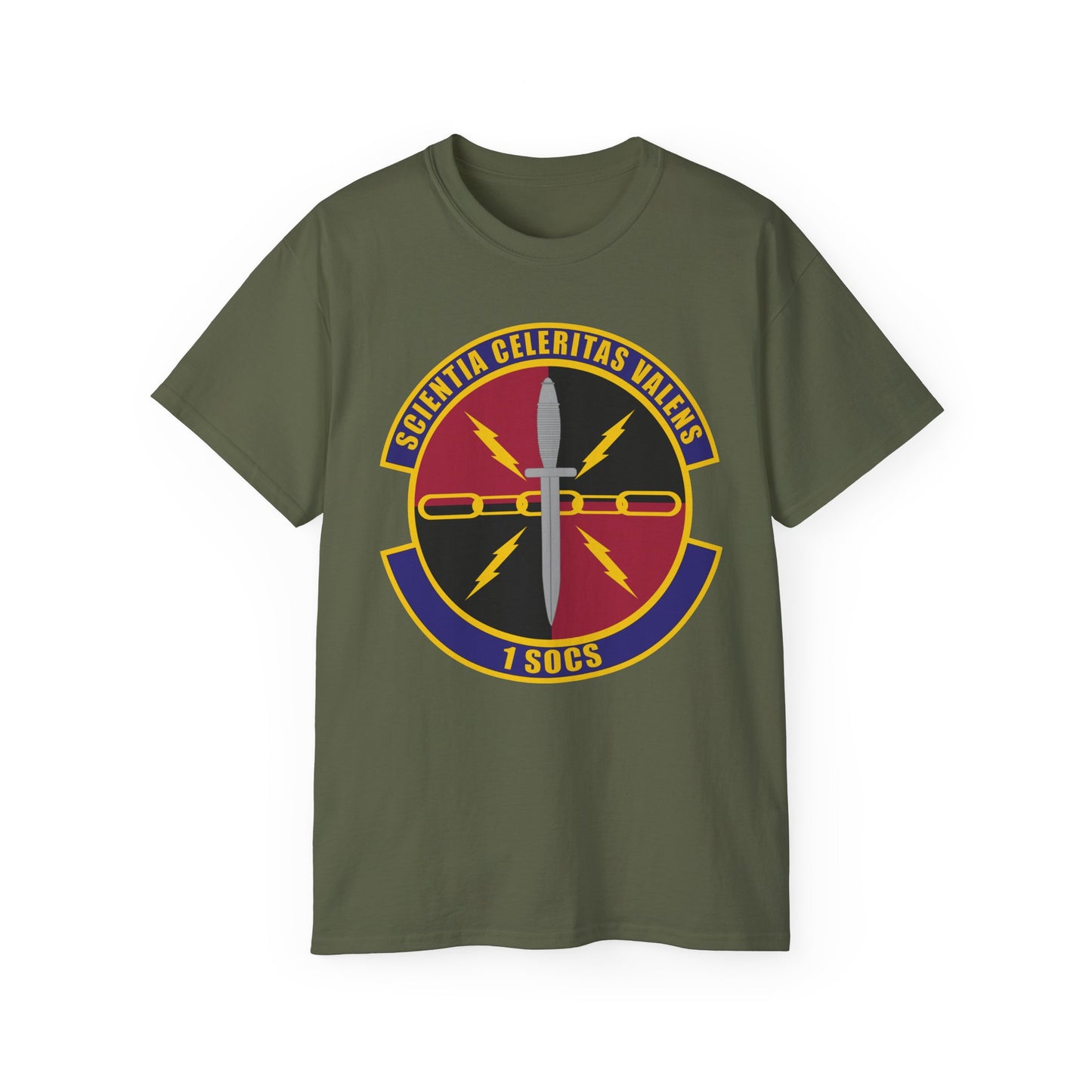 Unisex Ultra Cotton Tee - USAF - 1st Special Operations Communication Squadron wo txt