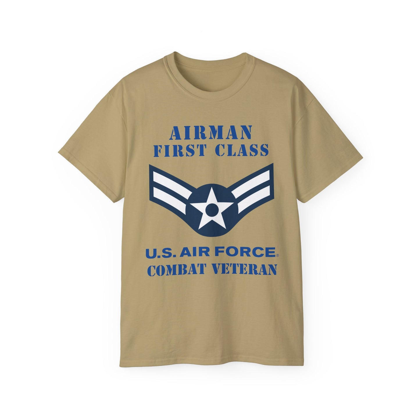 Unisex Ultra Cotton Tee - USAF - Airman - First Class (E3) - 2020 - Combat Veteran