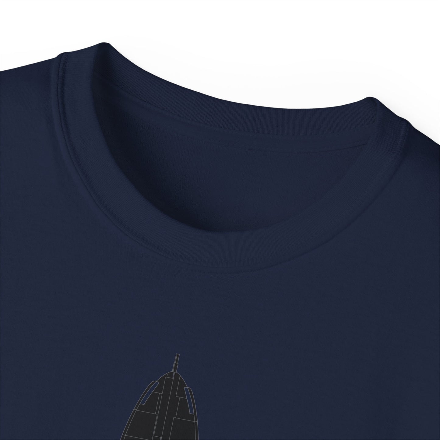 Unisex Ultra Cotton Tee - Aircraft - T-37-Trainer - Top - Black - Metal X 300