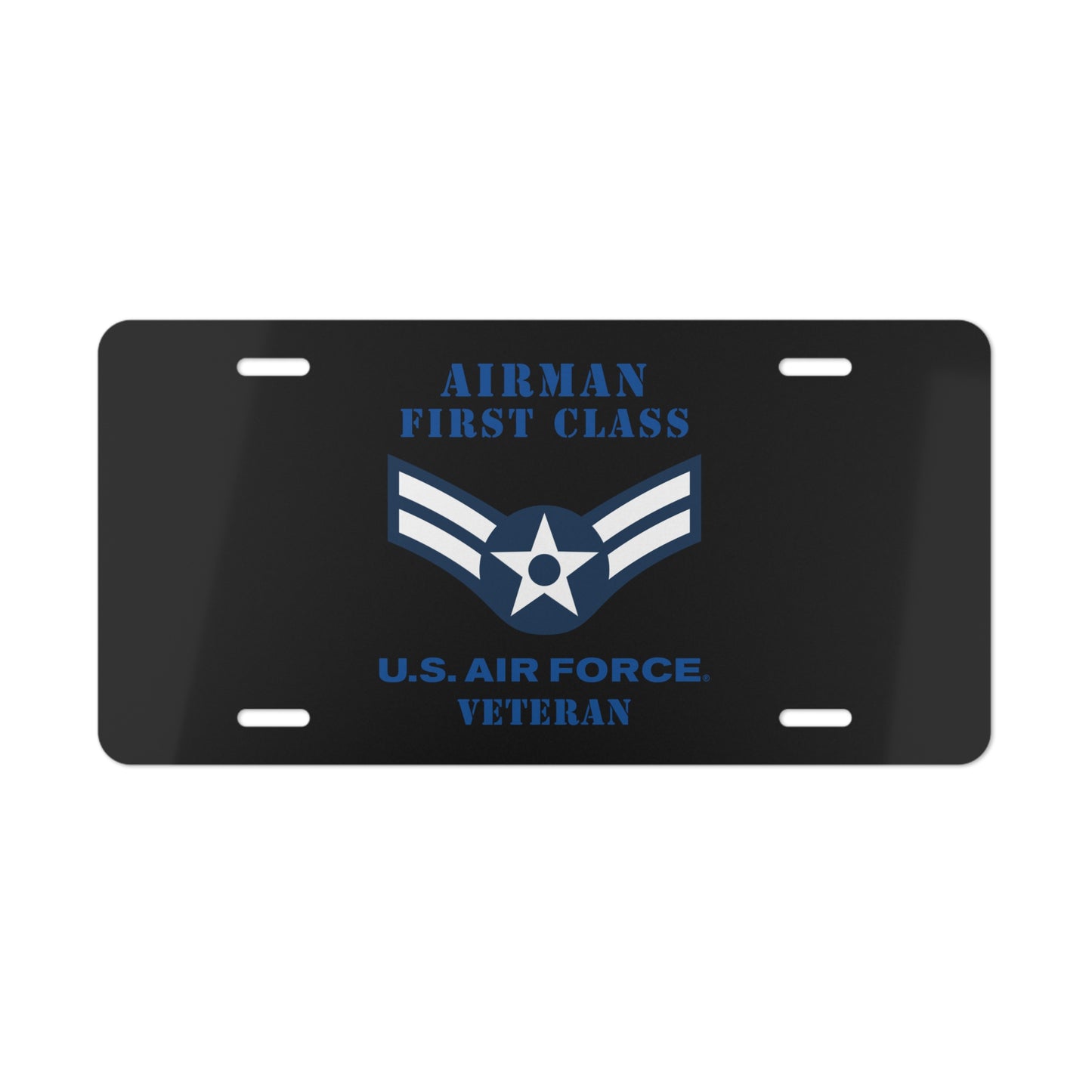 License Plate - USAF - Airman - First Class (E3) - 2020 - Veteran