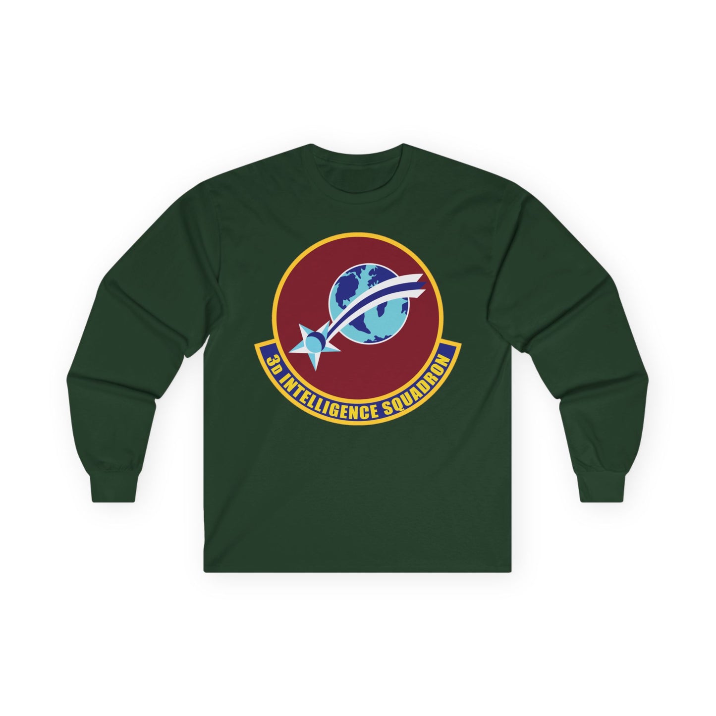 Unisex Ultra Cotton Long Sleeve Tee - USAF - 3rd Intelligence Squadron wo txt