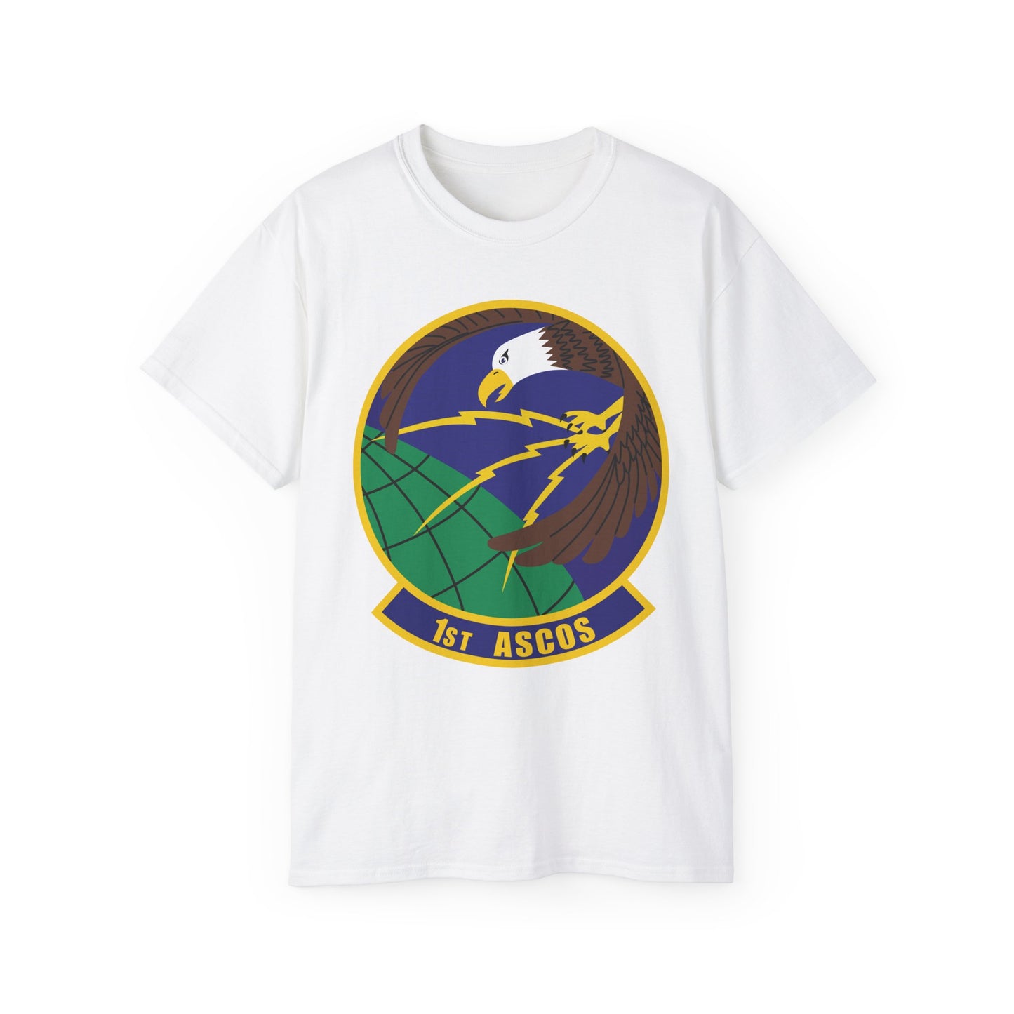 Unisex Ultra Cotton Tee - USAF - 1st Air & Space Communications Operations Sq wo txt X 300