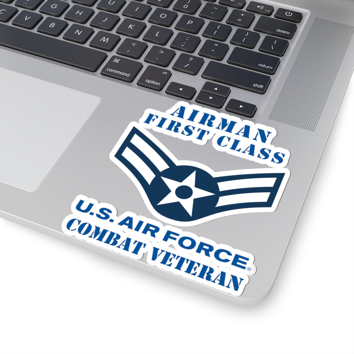 Kiss-Cut Stickers - USAF - Airman - First Class (E3) - 2020 - Combat Veteran