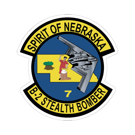 Kiss-Cut Stickers - USAF - B2 - Spirit of Nebraska - Stealth Bomber wo txt X 300