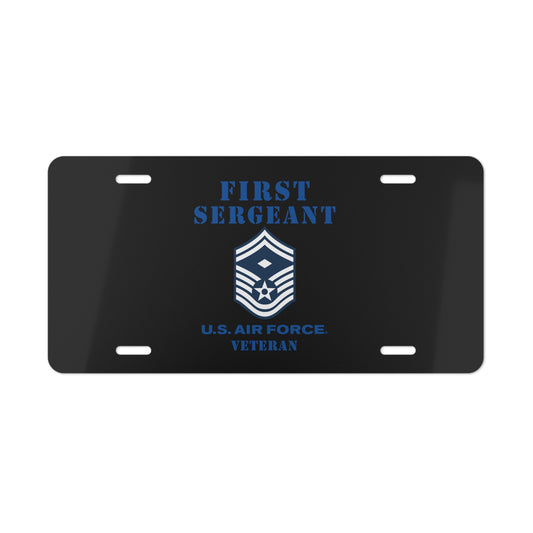 License Plate - USAF - First Sergeant (E8b) - 2020 - Veteran