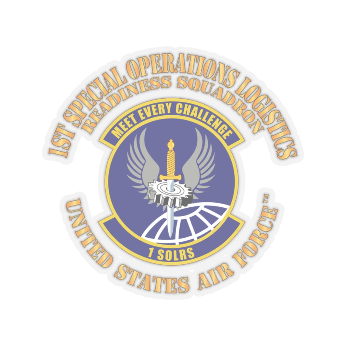 Kiss-Cut Stickers - USAF - 1st Special Operations Logistics Readiness Squadron X 300