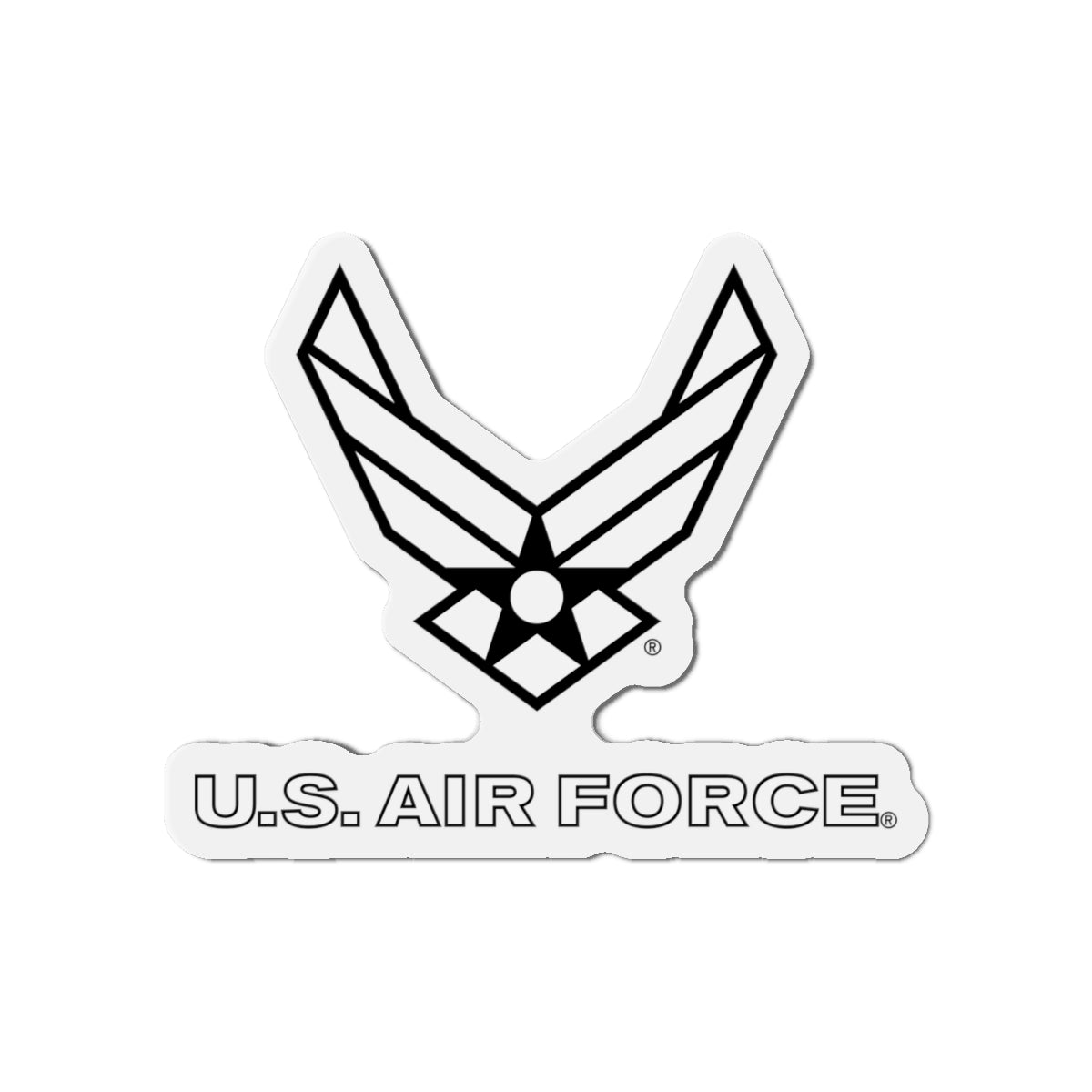 Die-Cut Magnet - USAF Logo, TM Txt - U S Air Force - LA