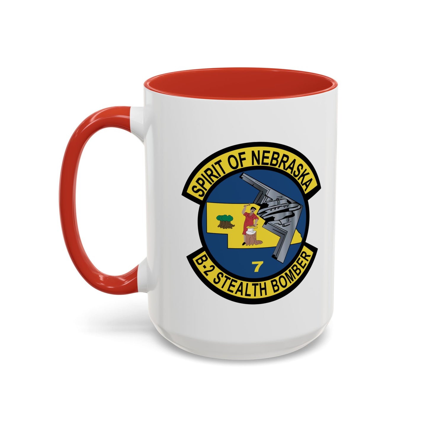 Accent Coffee Mug (11oz & 15oz) - USAF - B2 - Spirit of Nebraska - Stealth Bomber wo txt X 300