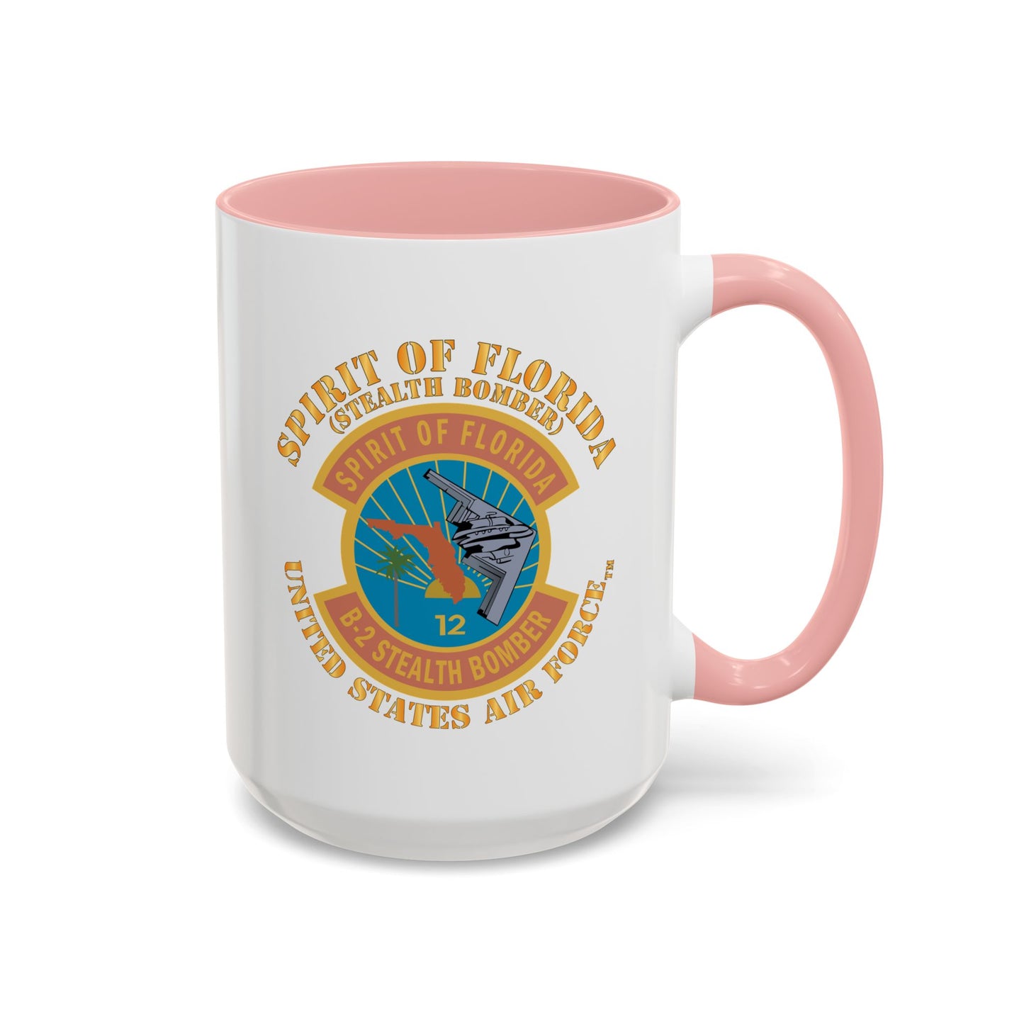 Accent Coffee Mug (11oz & 15oz) - USAF - B2 - Spirit of Florida - Stealth Bomber X 300